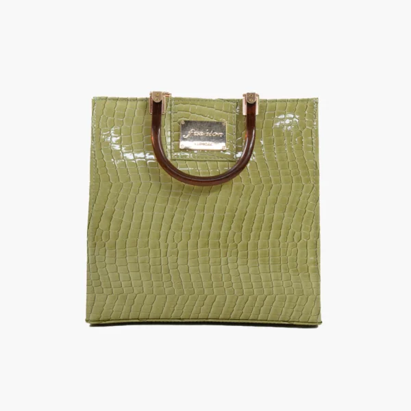 Shinny croc Green Bag