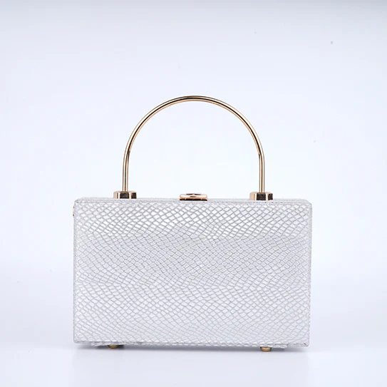 Sleek Satin White Bag